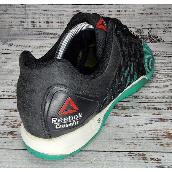 Reebok CF 74 CrossFit Gym Fitness Workout Shoes Black Green Mens 9 Fast Ship - Picture 8 of 12
